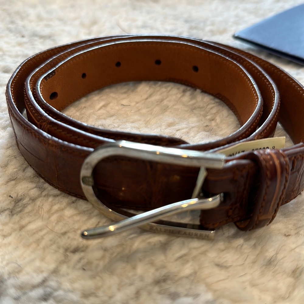 Ralph Lauren alligator belt